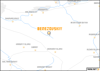 map of Berëzovskiy