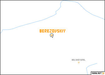 map of Berëzovskiy