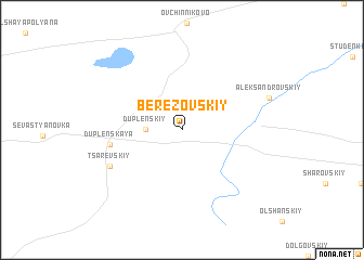map of Berëzovskiy