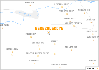 map of Berëzovskoye