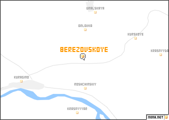 map of Berëzovskoye