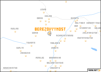 map of Berëzovyy Most