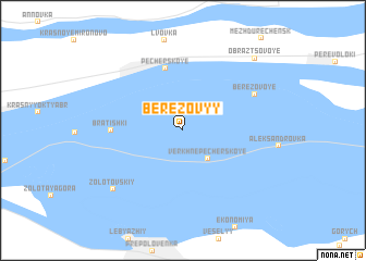 map of Berëzovyy