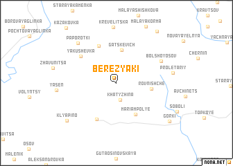 map of Berezyaki