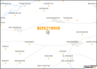 map of Berezyanka