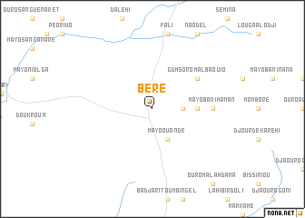 map of Béré