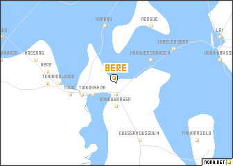 map of Béré