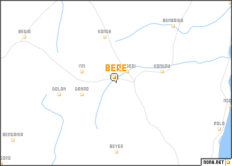 map of Béré