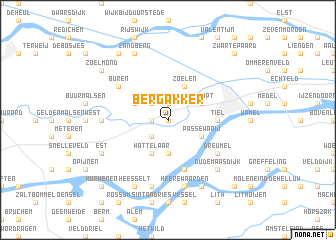 map of Bergakker