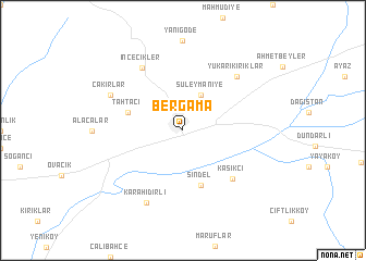 map of Bergama