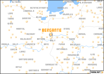 map of Bergante