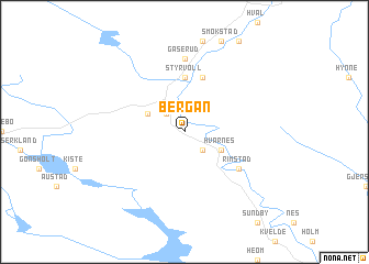 map of Bergan