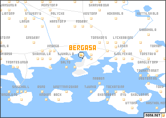 map of Bergåsa