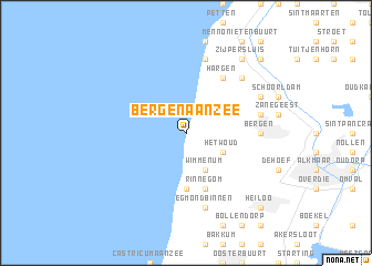 map of Bergen aan Zee