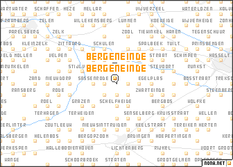 map of Bergen-Einde