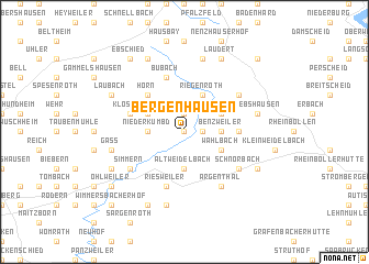 map of Bergenhausen