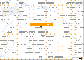 map of Bergenhuizen