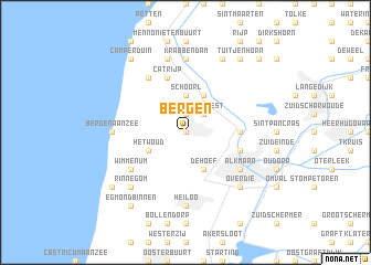 map of Bergen