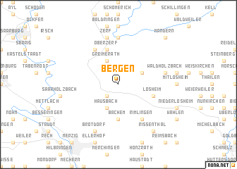 map of Bergen