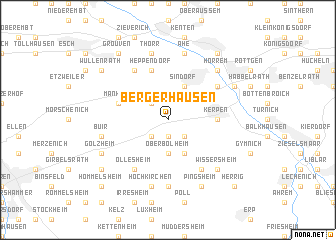 map of Bergerhausen