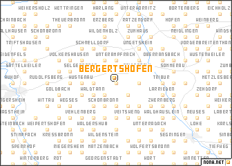 map of Bergertshofen