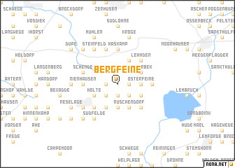 map of Bergfeine