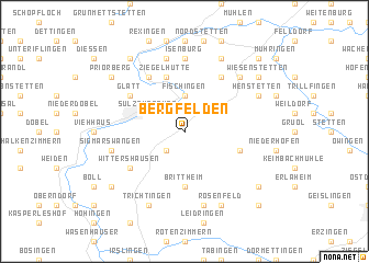 map of Bergfelden