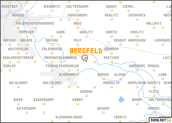 map of Bergfeld