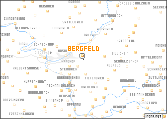 map of Bergfeld