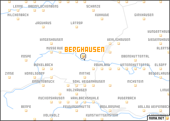 map of Berghausen