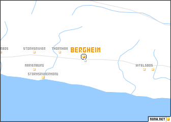 map of Bergheim