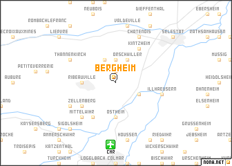 map of Bergheim