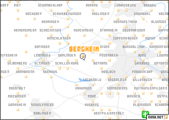 map of Bergheim