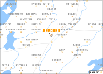 map of Berghem