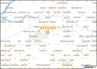 map of Berghem