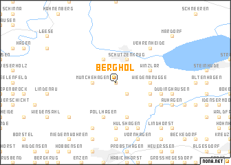 map of Berghol