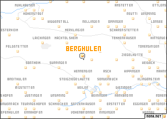 map of Berghülen