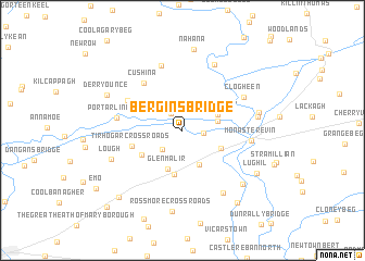map of Bergins Bridge
