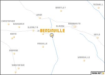 map of Berginville