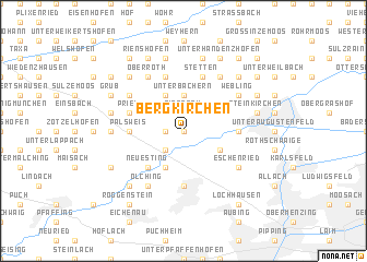 map of Bergkirchen