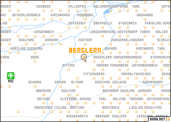 map of Berglern