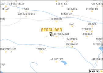 map of Bergliden