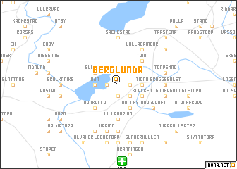 map of Berglunda