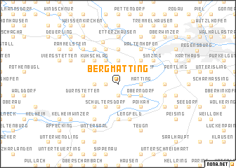 map of Bergmatting