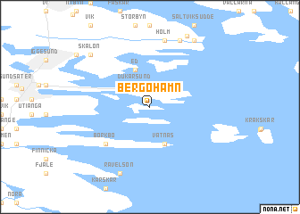 map of Bergöhamn