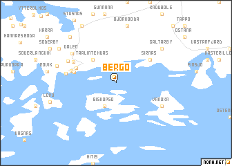 map of Bergö