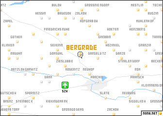 map of Bergrade