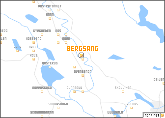 map of Bergsäng