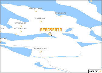 map of Bergsbotn