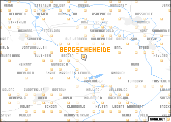 map of Bergsche Heide